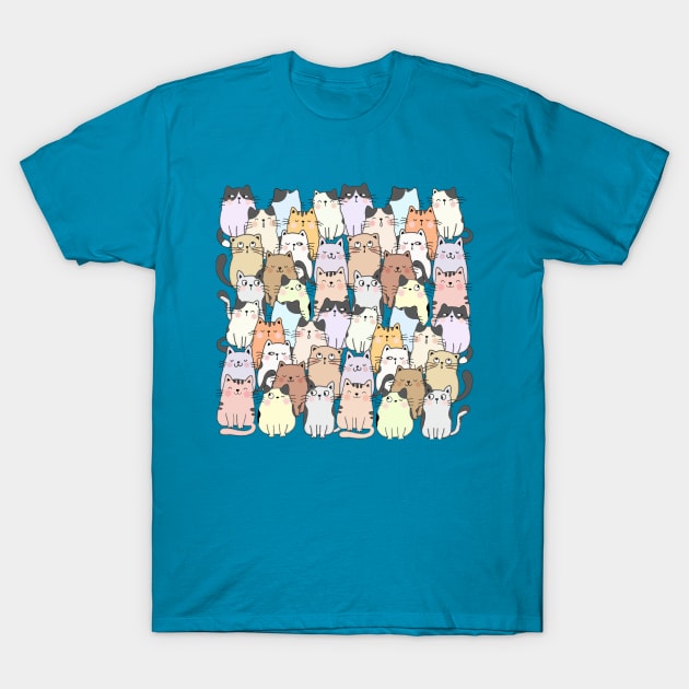 Funny Cats T-Shirt by Green Splash